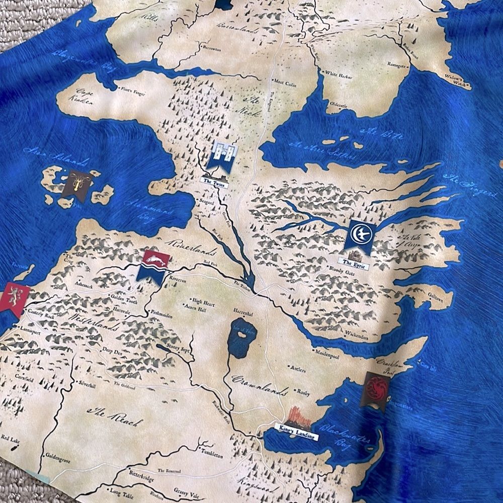 Blackmilk Game of Thrones Westeros Map Skater Dress XXS mini scoop neck tank GoT - Picture 5 of 8